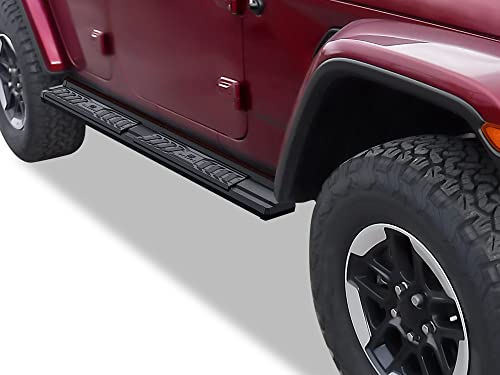 Estribos OE estilo negro para Jeep Wrangler JL 2018-2026 miniatura 4