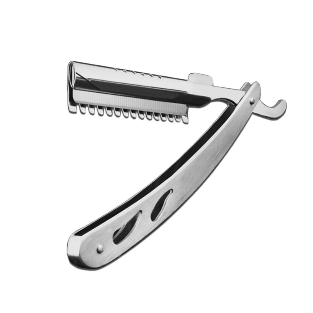 FRCOLOR Stainless Steel Vintage Barber Razor for Men