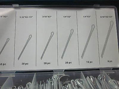 144Pc G Industrial Long Cotter Pin Assortment Set Extra Large Clip Key Lcp-144 #TOP1