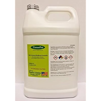 Tissue Pro - 10% Neutral Buffered Formalin (NFB) Ready-to-Use Histological Tissue Fixative, Formaldehyde Wet Specimen Preservation, Research, 1 Gallon