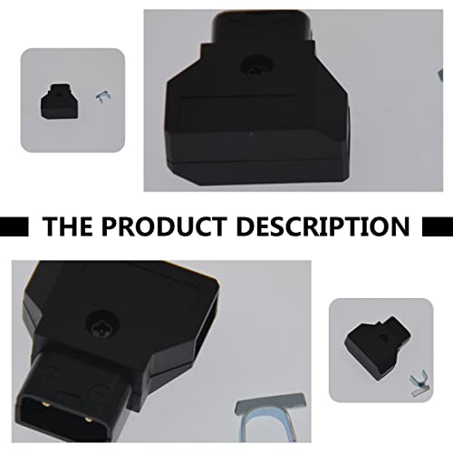 Conector de adaptador D-Tap para batería de cámara Mobestech y kit de conectores macho 6