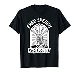 Zeigen Sie der Welt, dass Sie bereit sind, Ihre ersten Änderungsrechte mit diesem Rede-T-Shirt zu verteidigen. Ein tolles Geschenk für einen politischen Aktivisten oder jemanden, der eine politische Bewegung gründet.