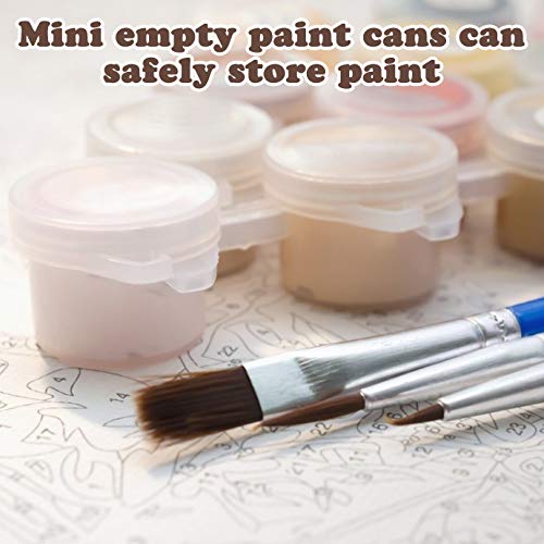 WXJ13 360 Pieces Empty Paint Pot, 60 Strips Empty Paint Strips Paint