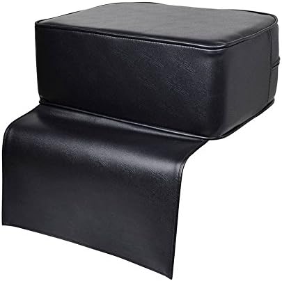 Barber Shop Leather Booster Seat for Kids Child Hair Cutting, Salon Spa Styling Chair Soft Cushion 5.9'' Thick