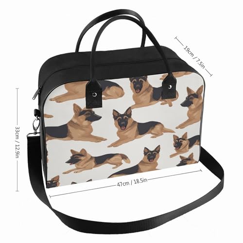 Maletín para portátil unisex German Shepherd ligero miniatura 2