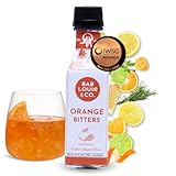 Bab Louie & Co. Orange Bitters for Cocktails, Non Alcoholic Award Winning Bitters (120ml/4 Fl. Oz), Perfect for Old Fashioned Mix, Whiskey Sour Mix, Fresh Citrus Notes, Made with Natural Herbs