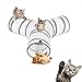 Cat Play Tunnel ,Tunnel Per Gatti a 3 Uscite, Pieghevole Animali Domestici Cane Gatto Giocattolo Attività Di gioco Da graffiare per gatti, Gattini, Conigli, Cuccioli di cane