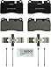 Bosch BP1129 QuietCast Premium Semi-Metallic Disc Brake Pad Set For Select Chevrolet Corvette; Ferrari California; Volkswagen Touareg; Front & Rear