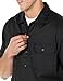 Amazon Essentials Black Button Up Shirt for Men, Short-Sleeve, Stain and Wrinkle-Resistant, Large