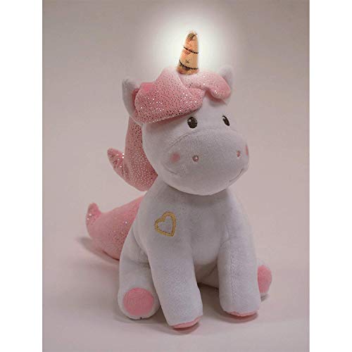 Jemini 023755 Licorne Peluche +/-24 Cm Musicale Et Lumineuse Einhorn Luminoso, Colore Bianco Rosa, 24 X 13 X 15 Cm - 5