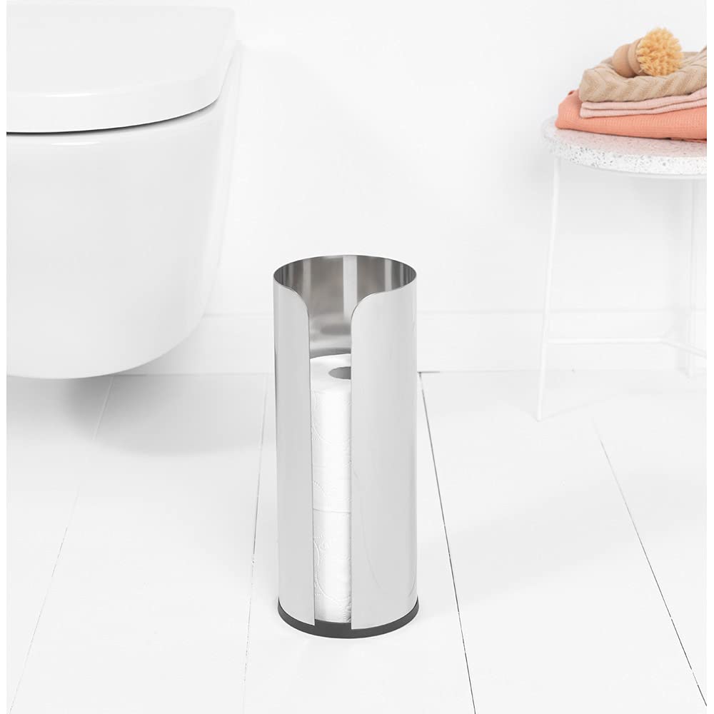 Brabantia 280566 ReNew Collection Distributeur de papier hygiénique, Matt Steel