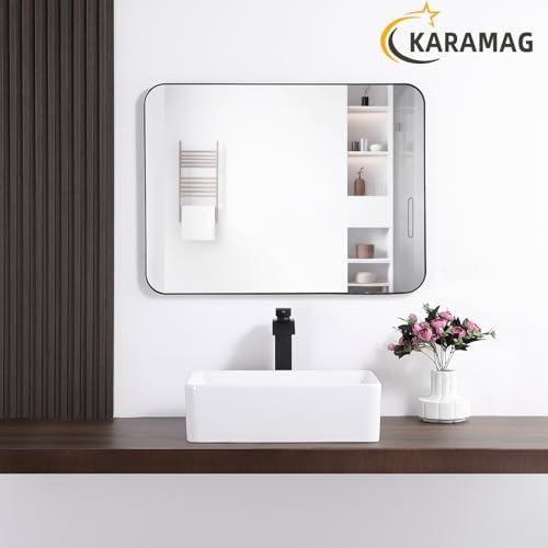Bathroom Vessel Sink Rectangle-KARAMAG 19x15 Inch Bathroom Sink Countertop Rectangular 19 Inch Modern Above Counter White Porcelain Ceramic Vessel Vanity Sink Art Basin by KARAMAG - Image 8