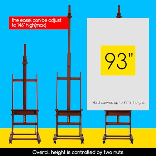 Image of MEEDEN Adjustable H Frame Art Easel: Easel Stand for Painting and Display