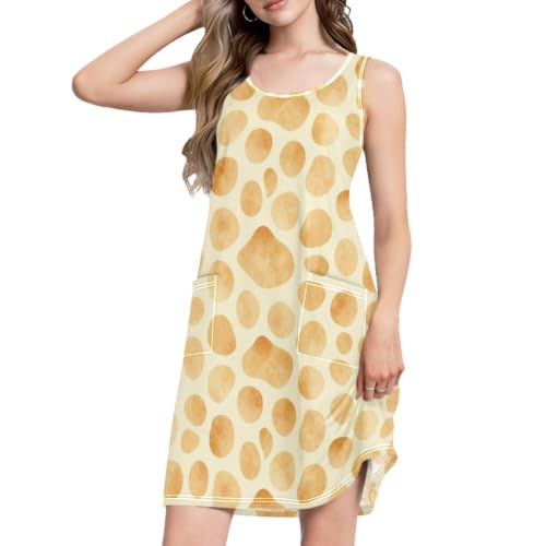 Robe d'été décontractée à poches latérales pour petits objets