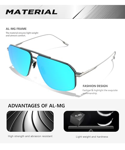 ANYLUV Polarized-Sunglasses-Men Aviator Mens Sunglasses: Womens Pilot Sun Glasses UV400 Protection for Driving Fishing3