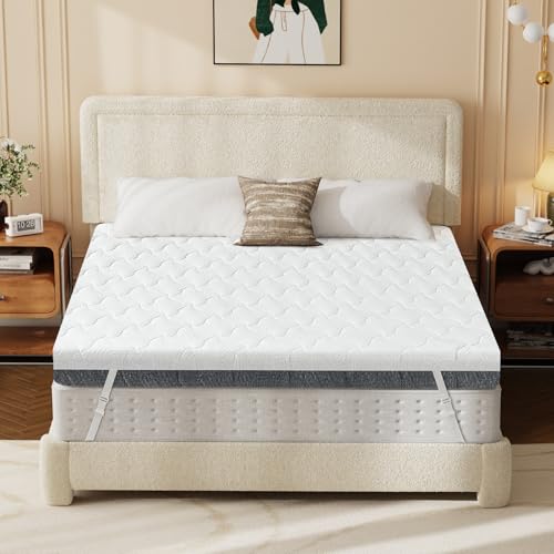 Extra Firm Mattress Topper Queen Size 3 Inch, Firm to...