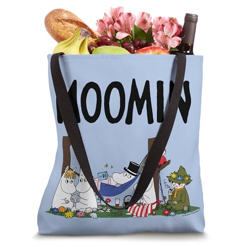 Bolso tote Moomin Family Relaxing miniatura 4