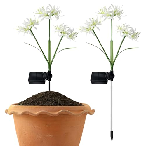 Lampes solaires de jardin éclairage extérieur imperméable lot de 2 accessoires pour patio