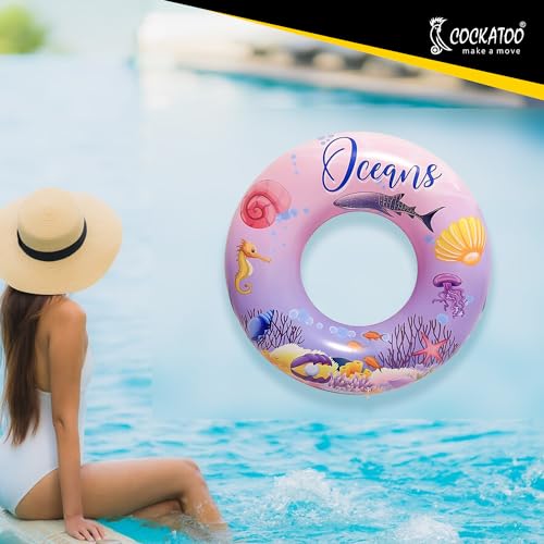 Image of Cockatoo Inflatable PVC Swimming Floats with Handles, Small Swimming Pool Floats