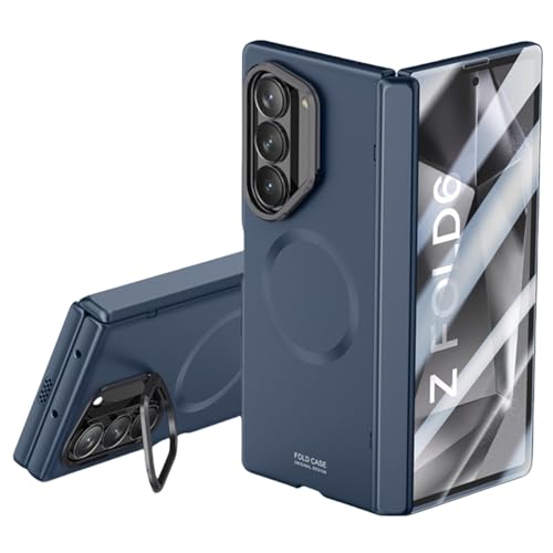 Coque Galaxy Z Fold6 antichoc bleue pour protéger la charnière
