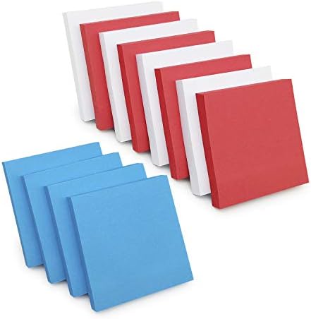 Sticky Notes 3"×3" 3 Colors, 12 Pads Self-Stick Notes, 100 Sheets/Pad, Post Notes for Study, Works, Daily Life (Black, White, Brown)