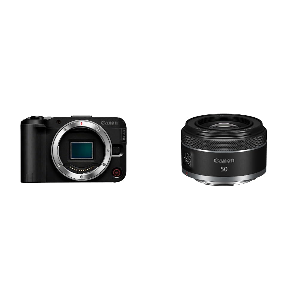 Canon EOS R50 V - Fotocamera + Obiettivo RF 50mm F1.8 STM
