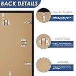 PEALSN 10x14 Picture Frame Set of 6, Display Pictures 8.5 x 11 with Mat or 10 x 14 Without Mat for Wall Mounting Display, Photo Frames Collage for Wall Decor, Black. - Image 3