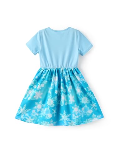 Image of Disney Minnie Mouse Princess Frozen Elsa Stitch Girls Dress Sleeveless & Short Sleeve Casual Summer Clothes Baby to Toddler