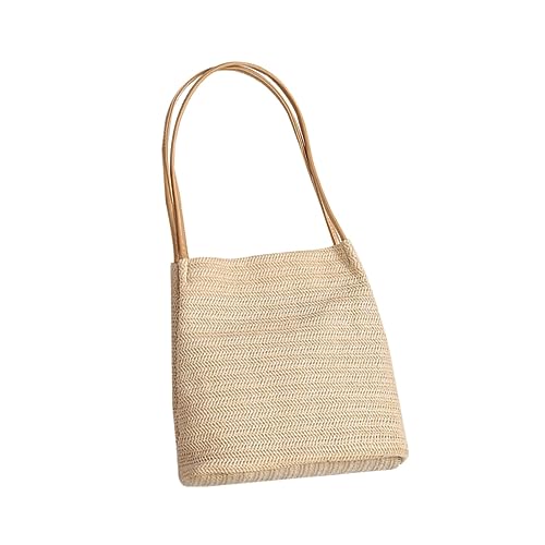 LIFKOME Bucket Bag Bags Lug Purse Straw Bag Beach Bag