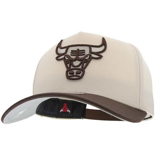Mitchell & Ness NBA Fashion Basic 2T Pro Snapback Basecap - Chicago Bulls, Creme