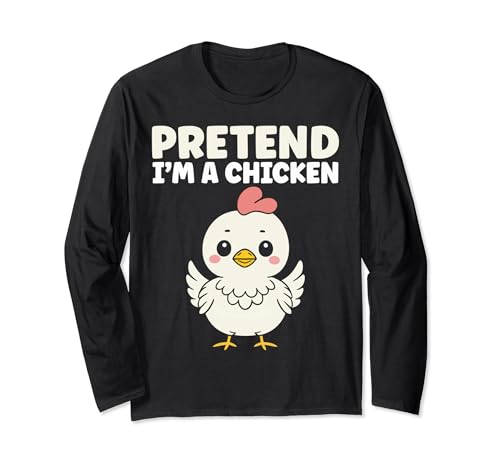Pretend I'm a chicken halloween costume kawaii Manga Larga