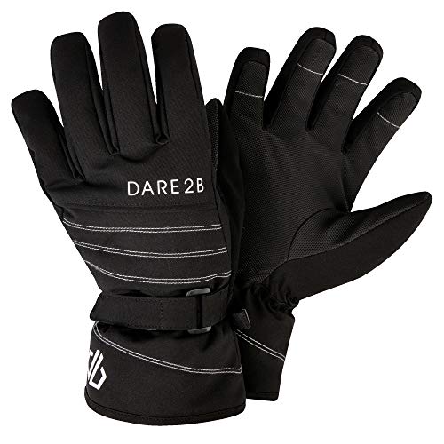 Image of Dare 2b Impish Waterproof Insulated Ski & Snowboard Glove With Gripped Palm Gloves - Black, 4-5