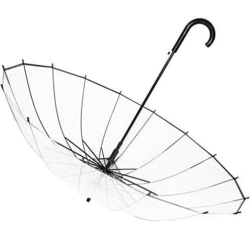 Kung Fu Smith Large Clear Umbrella For Rain, Auto Open Windproof Wedding Umbrella For Two People #TOP5