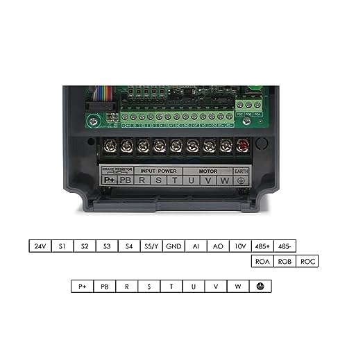 Napęd VFD, 220 2, kW 4,0 400 Hz Falownik Sterowanie prędkością silnika wrzeciona CNC VFD Napęd o zmiennej częstotliwości(2.2KW)