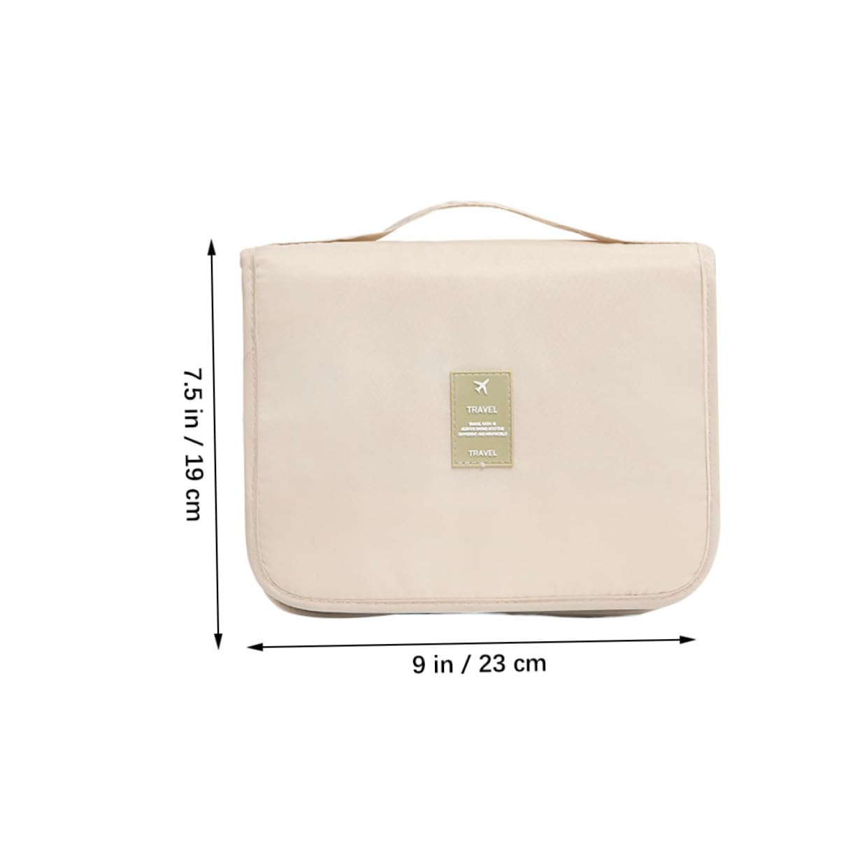 Beavorty 3piezas Neceser De Maquillaje Colgante Multiusos Bolsa De Viaje para Cosméticos Beige Organizador De Baño y Accesorios De Tocador