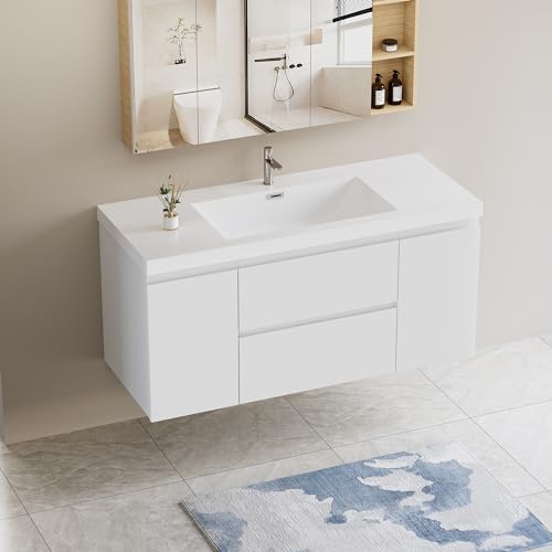 Star20XX 48 Inch Floating Bathroom Vanity with Single Sink, Modern