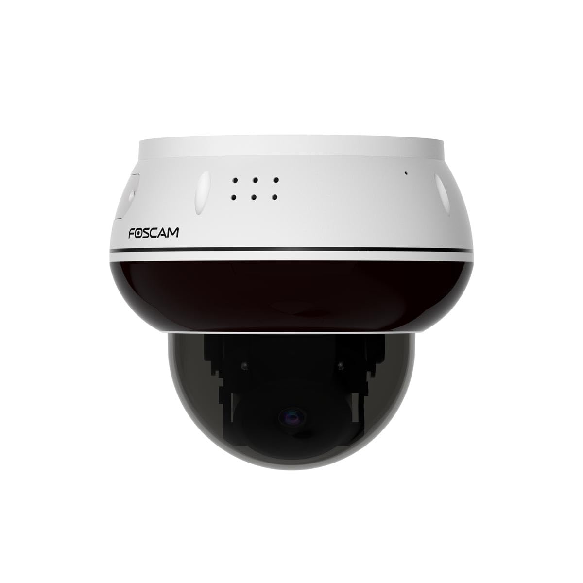 Foscam D8ET 4K 8 MP PoE IP Dome Überwachungskamera mit motorisierter PT-Funktion, KI-Personen- und Fahrzeugerkennung, IK10 Vandalismus-Schutz (weiß)