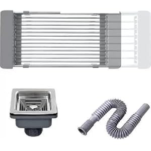 VOXER 32x18x10 Handmade Kitchen Sink Matte Finish 304 Grade Steel Single Bowl Sink