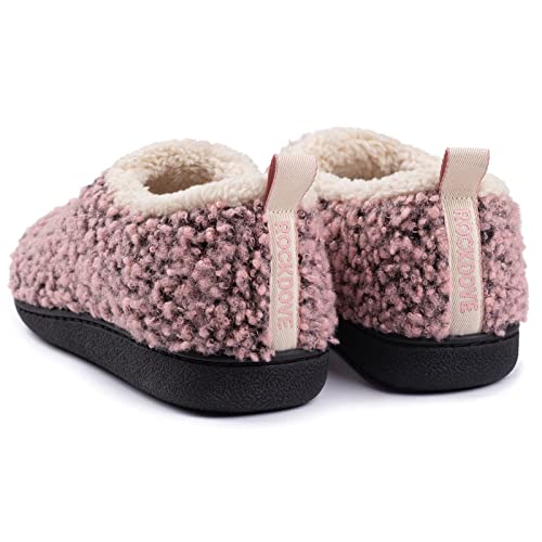 Rockdove Women's Nomad Slipper With Memory Foam, Size 9.5-10.5 Us Women, Pink Crepe #TOP3