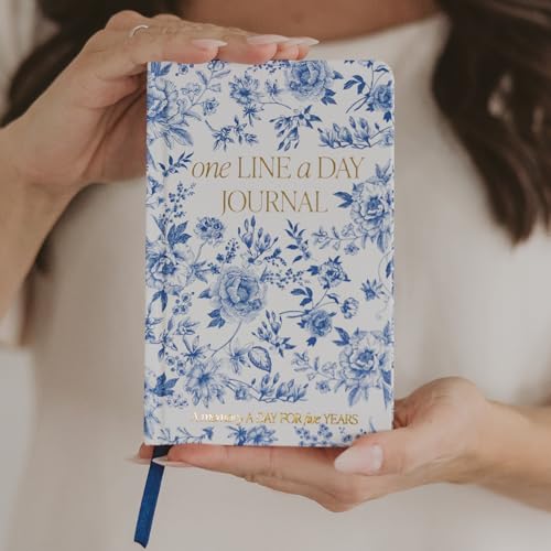 Journal de mémoire bleu Delft avec une couverture rigide de qualité - 2