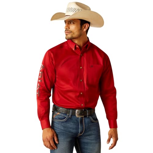 ARIAT Men’s TEK Polo Shirt Red