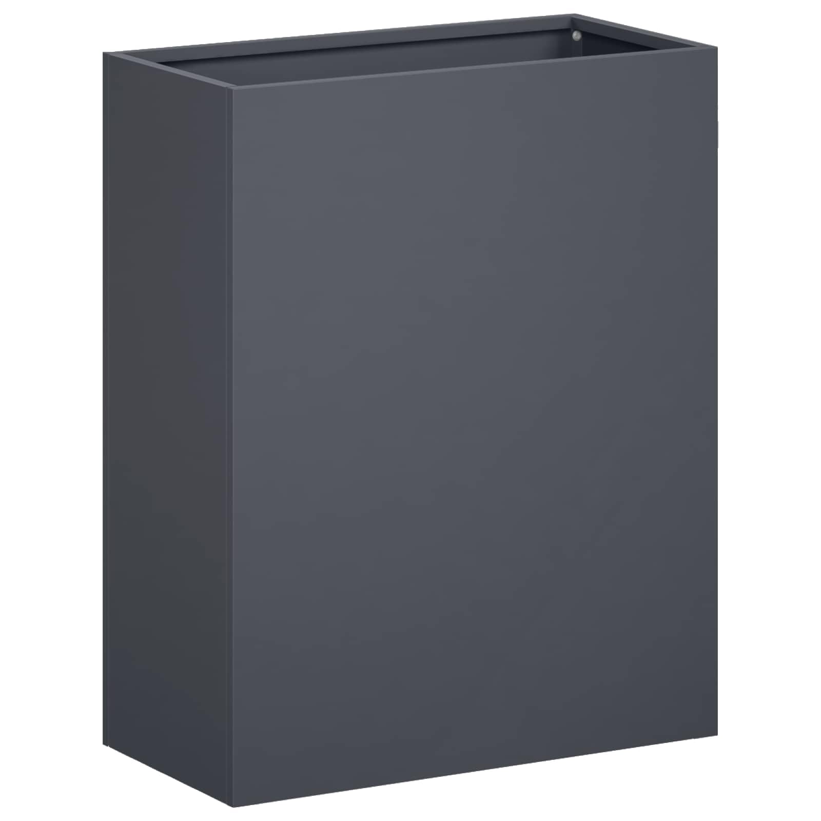 Genérico Macetero de Jardín 2 uds. Gris Antracita 40 x 20 x 50 cm,Casa y jardín,Maceteros y jardineras,7.7 kg-8005419
