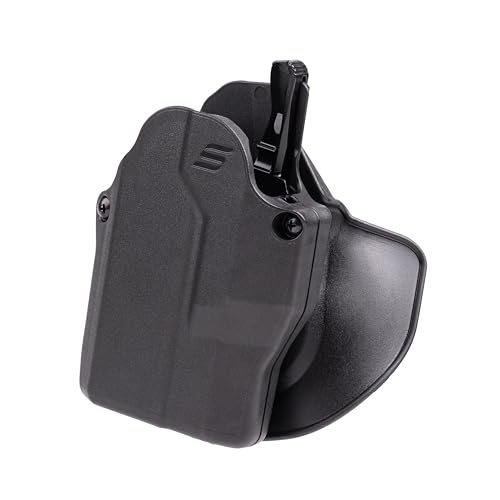 Safariland Solis ALS Concealment OWB Holster,Compatible with Glock 19 MOS Gen5 w/TLR-7 or Similar (for Optics), Plain Black, Right Hand