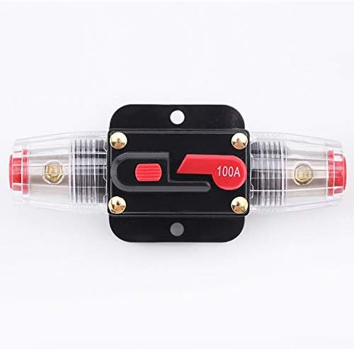 Auto Circuit Breaker MASO 12V DC 30A Inline Auto Circuit Breaker Manual Reset Switch Car Audio FuseInline Fuse Block for Car Audio Solar Inverter System Protection