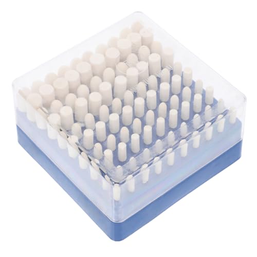 PRETYZOOM 100pcs Felt for Polishing Buffing Wheel for Drill Polishing Wheels Light Buffing Heads Polishing Wheel for Drill Felt Polishing Bits Tool for Polishing Grinding Supplies Wool White