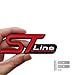 Auto Metall ST Line Emblem Frontgrill Karosserie Kofferraum Dekoration Aufkleber (Kühlergrill)