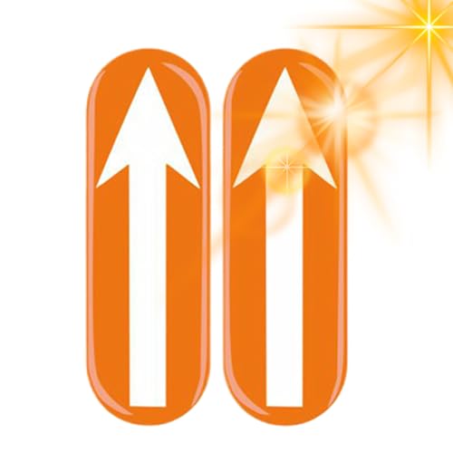 Glow Directional Car Decals - Fluorescerande Judgment Stickers Set, inre säkerhetsmärken, Novice Driver Distance Assist Markers | Praktiska låga ljuspositioneringshjälpmedel för bildörrar