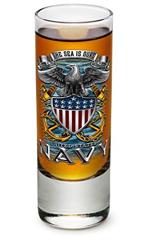Erazor Bits United States Navy Usn Us Navy United States Navy American Soldier Full Prin Eagle Glass Shooter Shot Glass With Logo ( 2Oz ) #TOP23