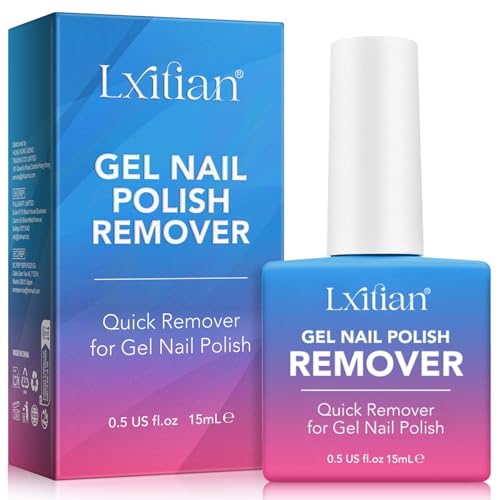 Dissolvant pour UV/LED, dissolvant, pour ongles en gel, rapide et facile, tous les types de vernis à ongles, acrylique, gel doux sans endommager vos ongles en 5 minutes, 15 ml