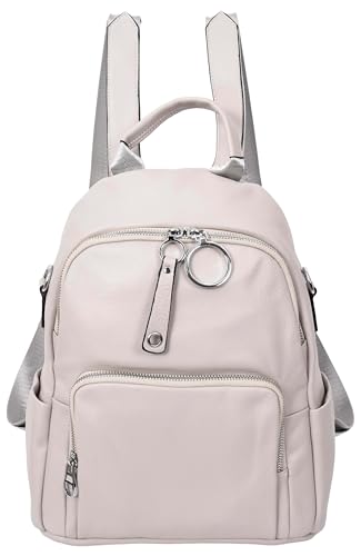 Sac à dos en cuir véritable A618 fini le désordre avec ses poches